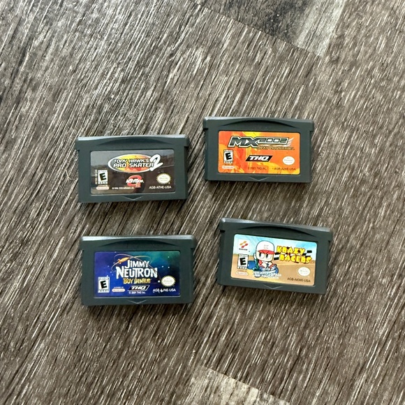 NINTENDO GAME BOY Advance AGB-001 Purple / Indigo w/ Case & 4 Games - Picture 2 of 8